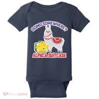 Going Somewhere Alpaca Suitcase Baby Bodysuit thumb 0