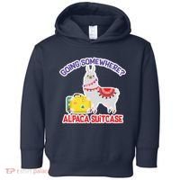 Going Somewhere Alpaca Suitcase Toddler Hoodie thumb 0