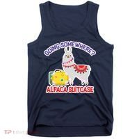 Going Somewhere Alpaca Suitcase Tank Top thumb 0