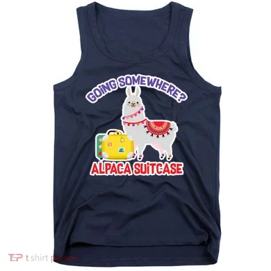 Going Somewhere Alpaca Suitcase Tank Top
