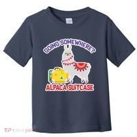 Going Somewhere Alpaca Suitcase Toddler T-Shirt thumb 0