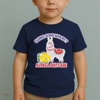 Going Somewhere Alpaca Suitcase Toddler T-Shirt thumb 2