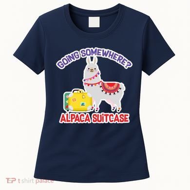Going Somewhere Alpaca Suitcase Women's T-Shirt