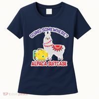 Going Somewhere Alpaca Suitcase Women's T-Shirt thumb 0
