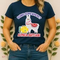 Going Somewhere Alpaca Suitcase Women's T-Shirt thumb 2