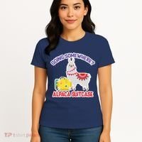 Going Somewhere Alpaca Suitcase Women's T-Shirt thumb 4