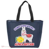 Going Somewhere Alpaca Suitcase Tote Bag thumb 0