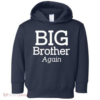 Going to be a Big Brother. Again! Toddler Hoodie