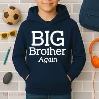 Going to be a Big Brother. Again! Kids Hoodie thumb 2