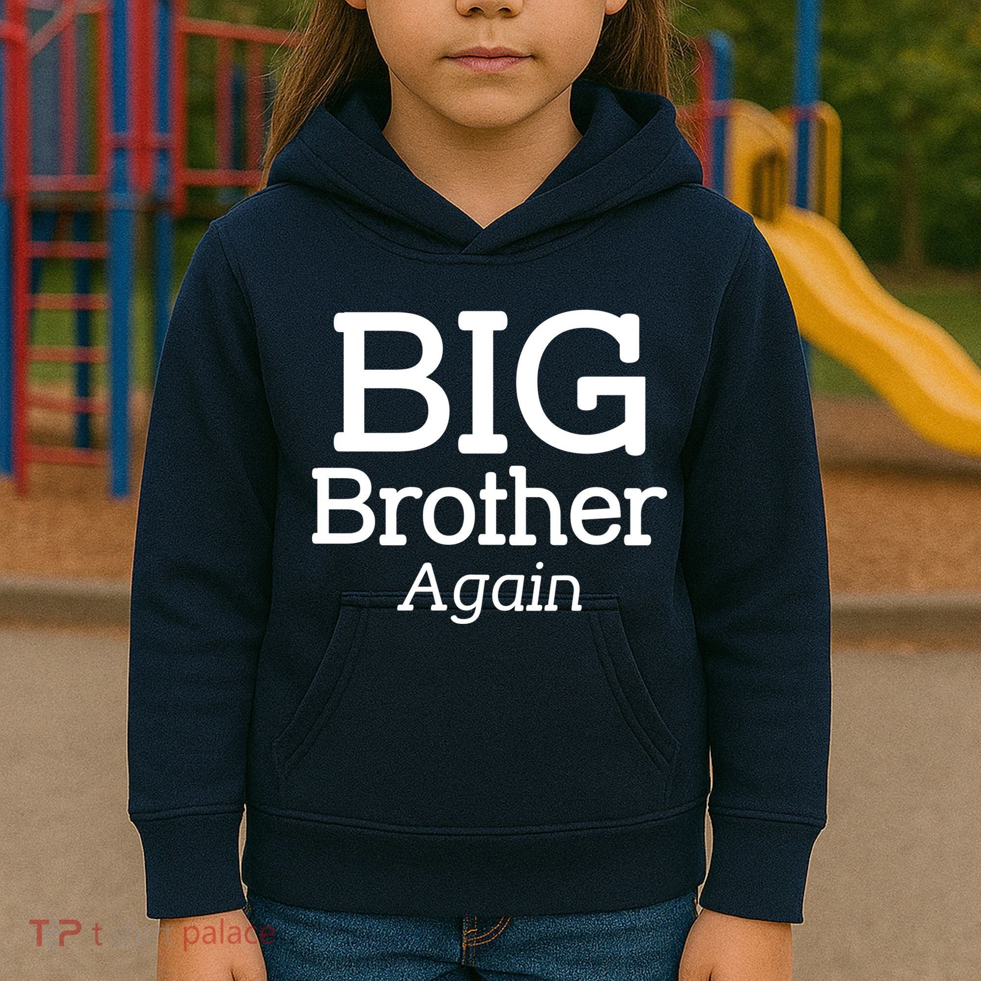 Going to be a Big Brother. Again! Kids Hoodie