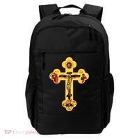 Greek Orthodox Jesus Christ Cross Icon Backpack thumb 0