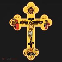 Greek Orthodox Jesus Christ Cross Icon Women's Hoodie thumb 2