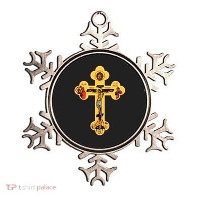 Greek Orthodox Jesus Christ Cross Icon Ornament