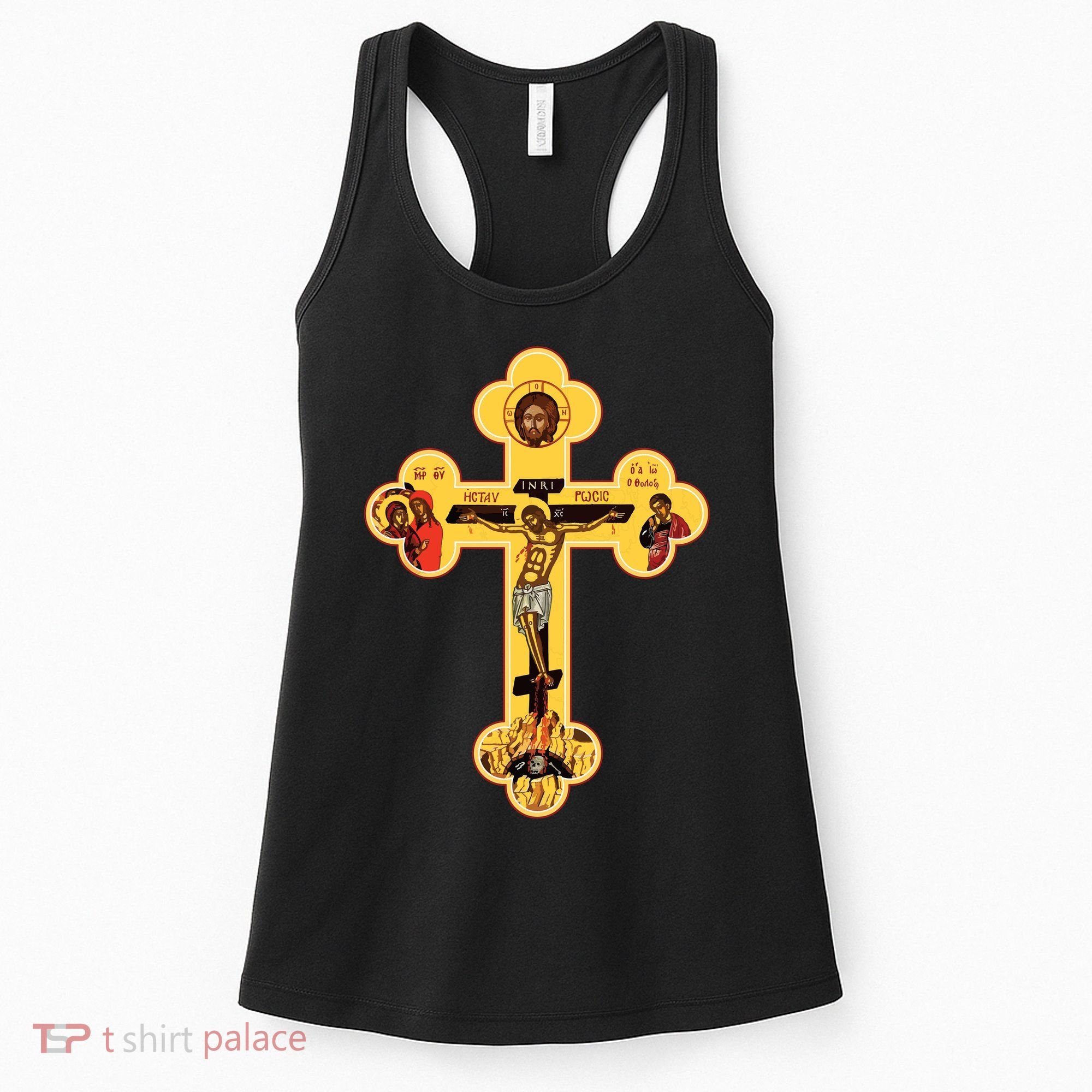 Greek Orthodox Jesus Christ Cross Icon Women's Tank Top
