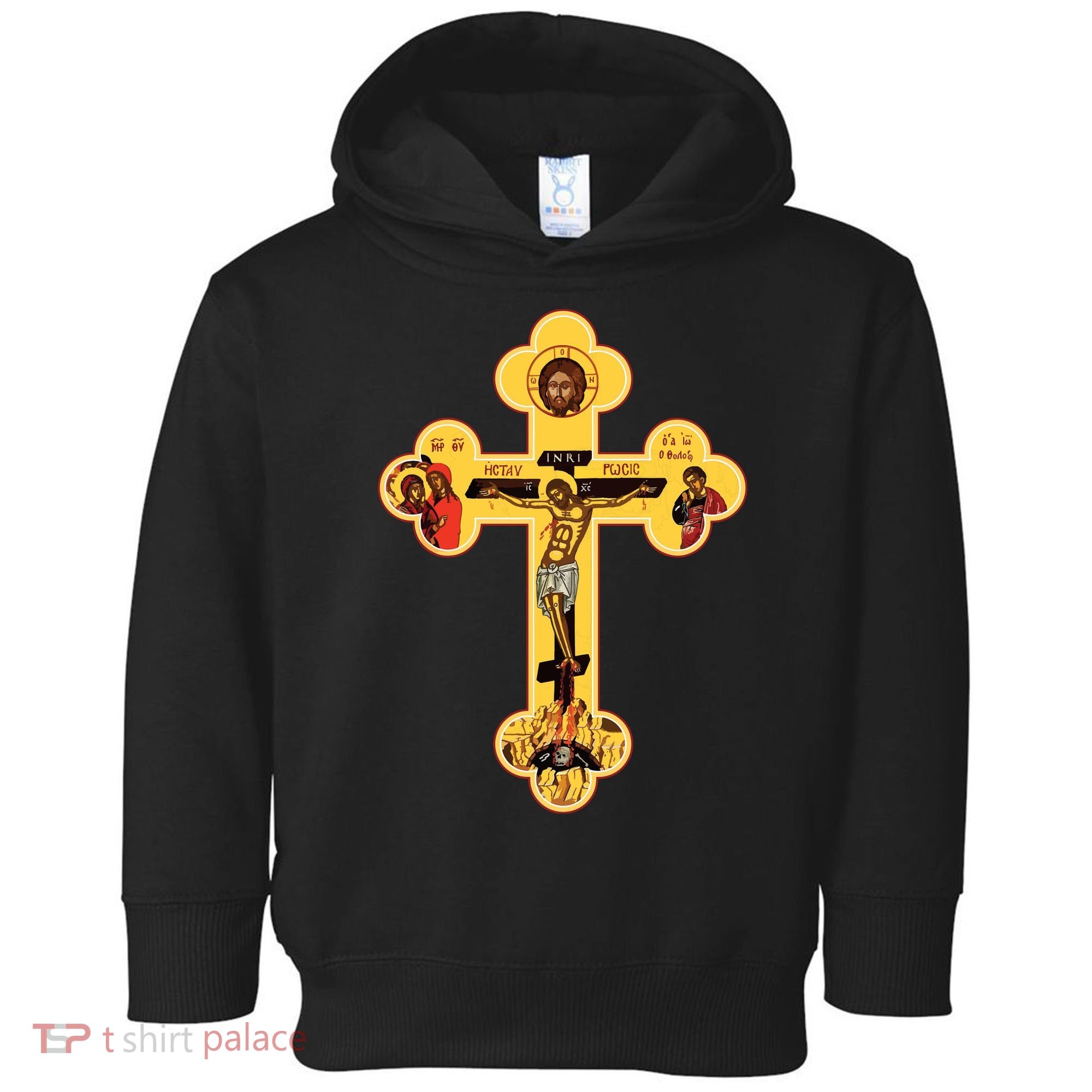 Greek Orthodox Jesus Christ Cross Icon Toddler Hoodie