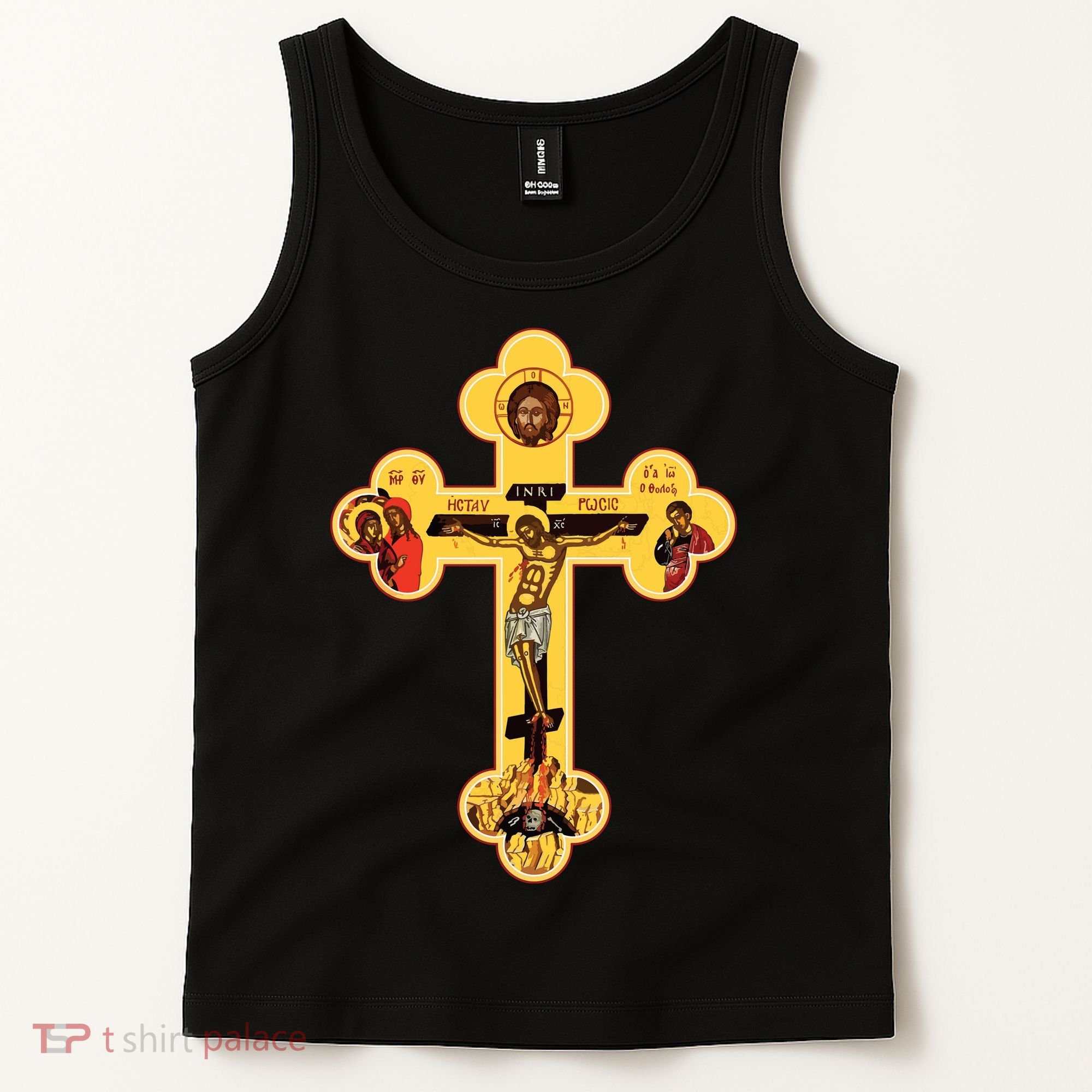 Greek Orthodox Jesus Christ Cross Icon Tank Top