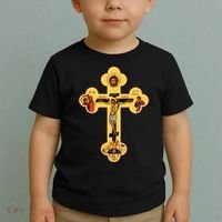 Greek Orthodox Jesus Christ Cross Icon Toddler T-Shirt thumb 2