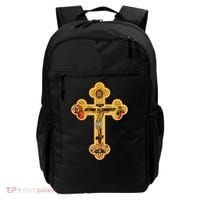 Greek Orthodox Jesus Christ Cross Icon Backpack thumb 0