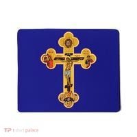 Greek Orthodox Jesus Christ Cross Icon Mousepad thumb 0