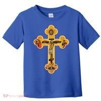 Greek Orthodox Jesus Christ Cross Icon Toddler T-Shirt thumb 0