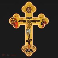 Greek Orthodox Jesus Christ Cross Icon Women's Hoodie thumb 2