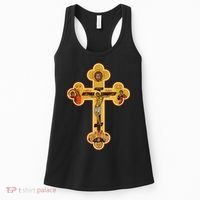 Greek Orthodox Jesus Christ Cross Icon Women's Tank Top thumb 0