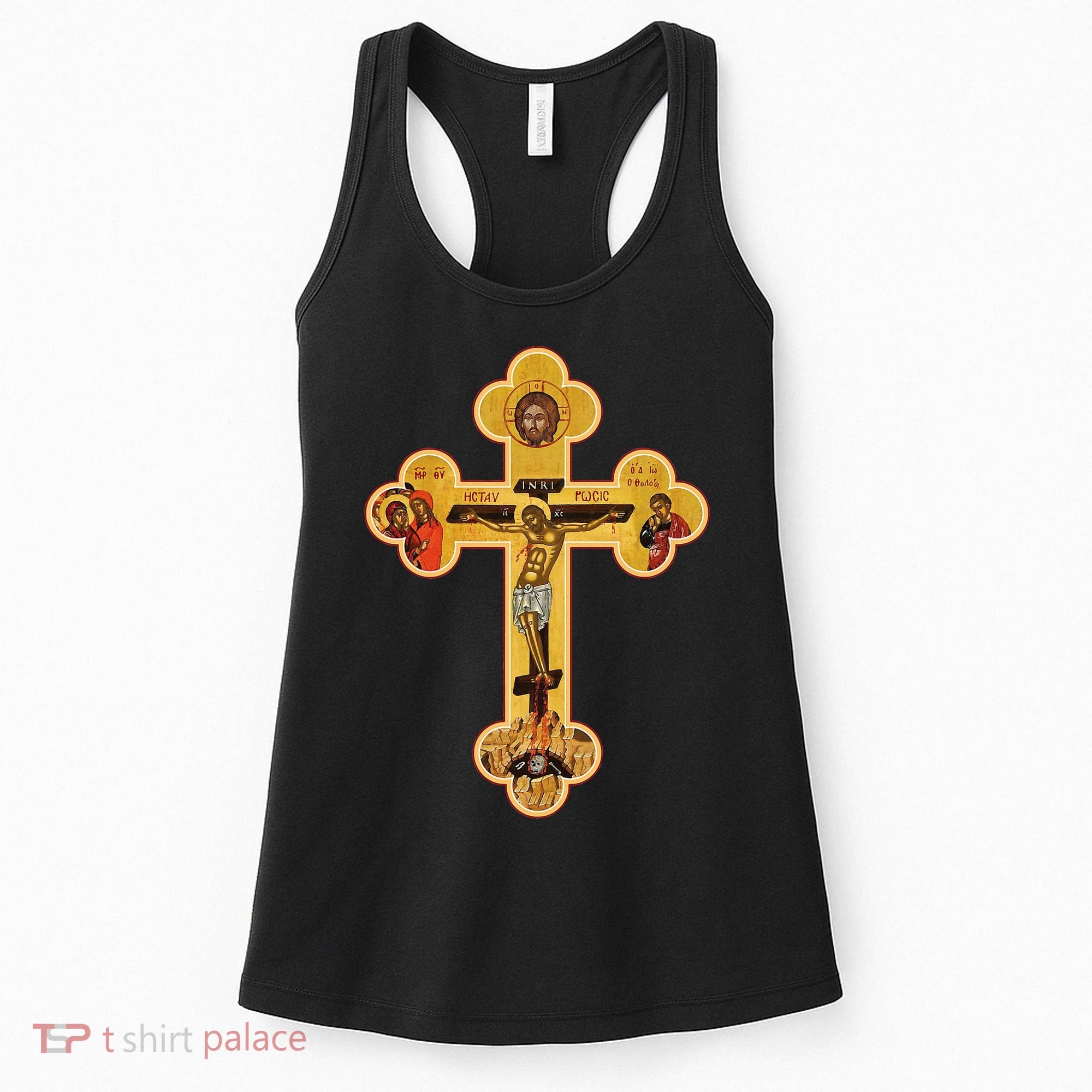 Greek Orthodox Jesus Christ Cross Icon Women's Tank Top