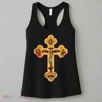 Greek Orthodox Jesus Christ Cross Icon Women's Tank Top thumb 3