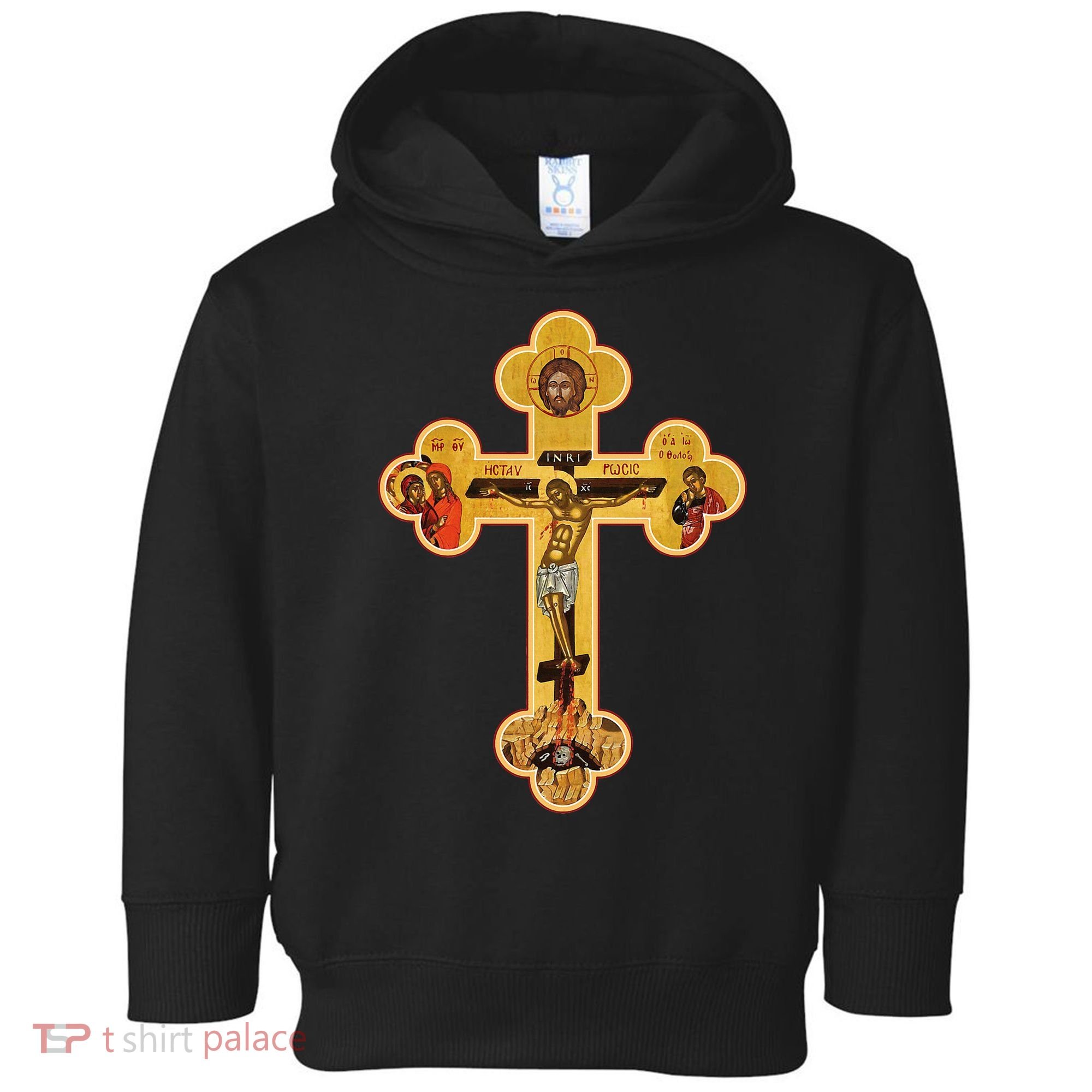 Greek Orthodox Jesus Christ Cross Icon Toddler Hoodie