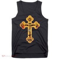 Greek Orthodox Jesus Christ Cross Icon Tank Top thumb 0
