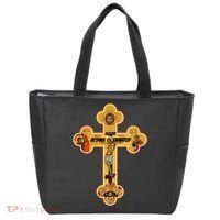 Greek Orthodox Jesus Christ Cross Icon Tote Bag thumb 0