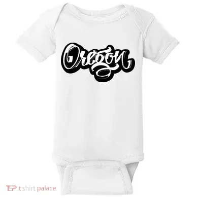 Graffiti Oregon Logo Baby Bodysuit