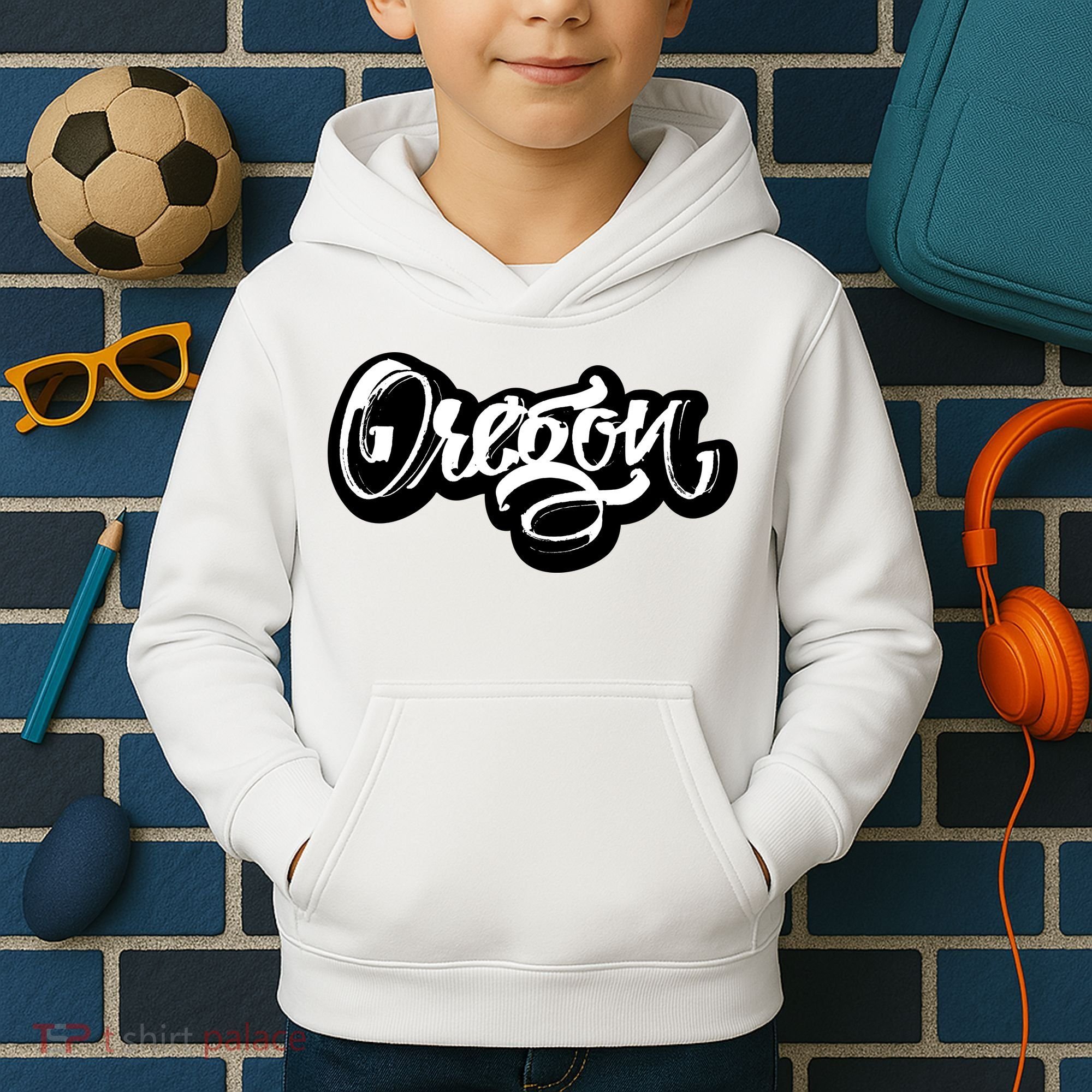 Graffiti Oregon Logo Kids Hoodie