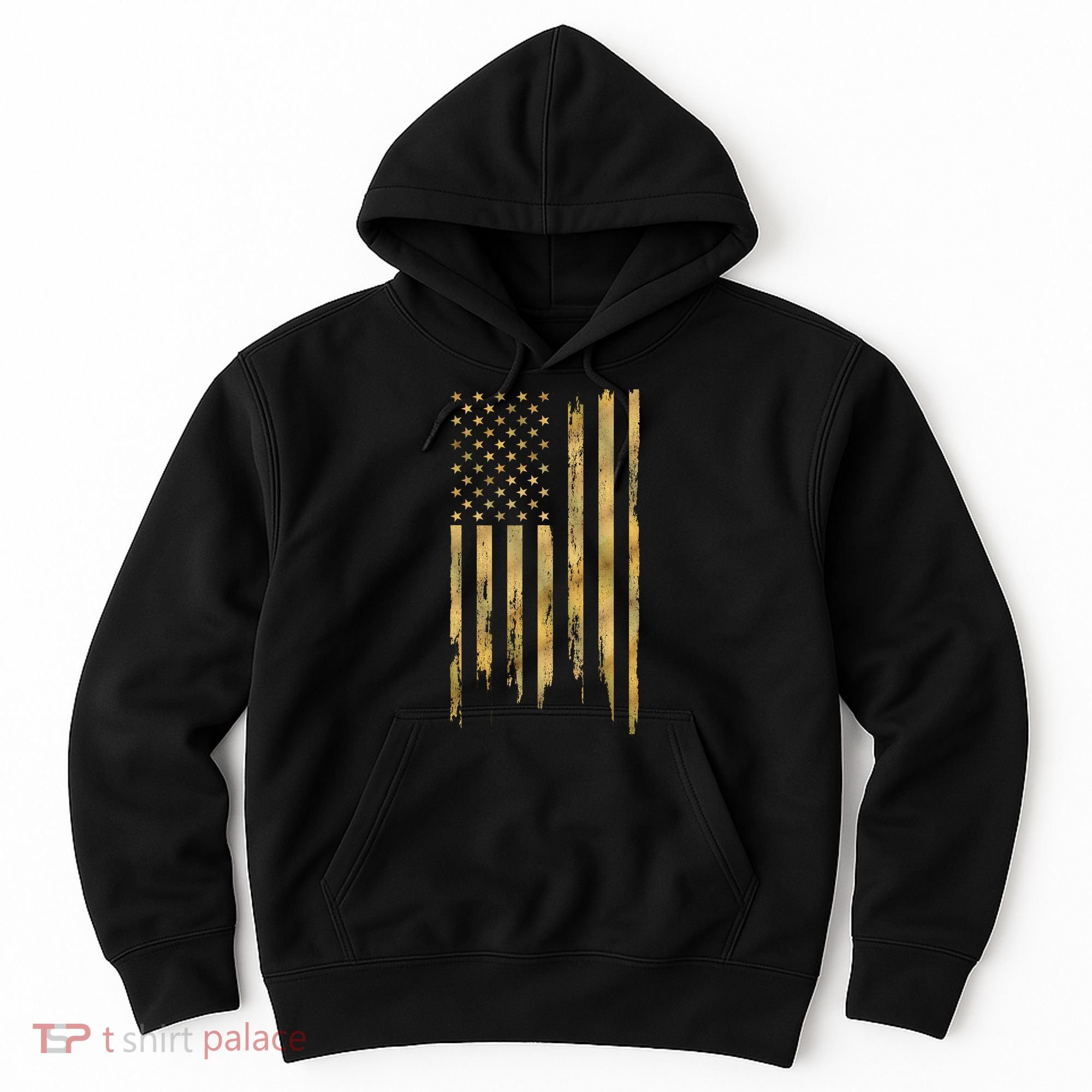 Gold American Flag Limited Addition  Hoodie