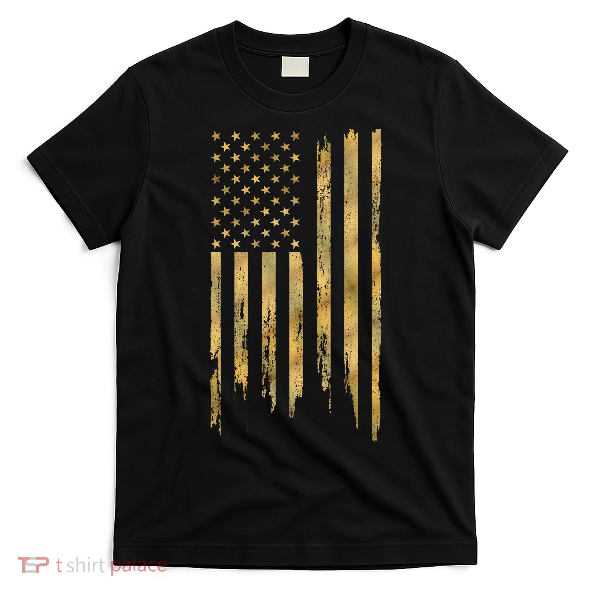 Gold American Flag Limited Addition  T-Shirt