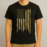 Gold American Flag Limited Addition  T-Shirt thumb 3