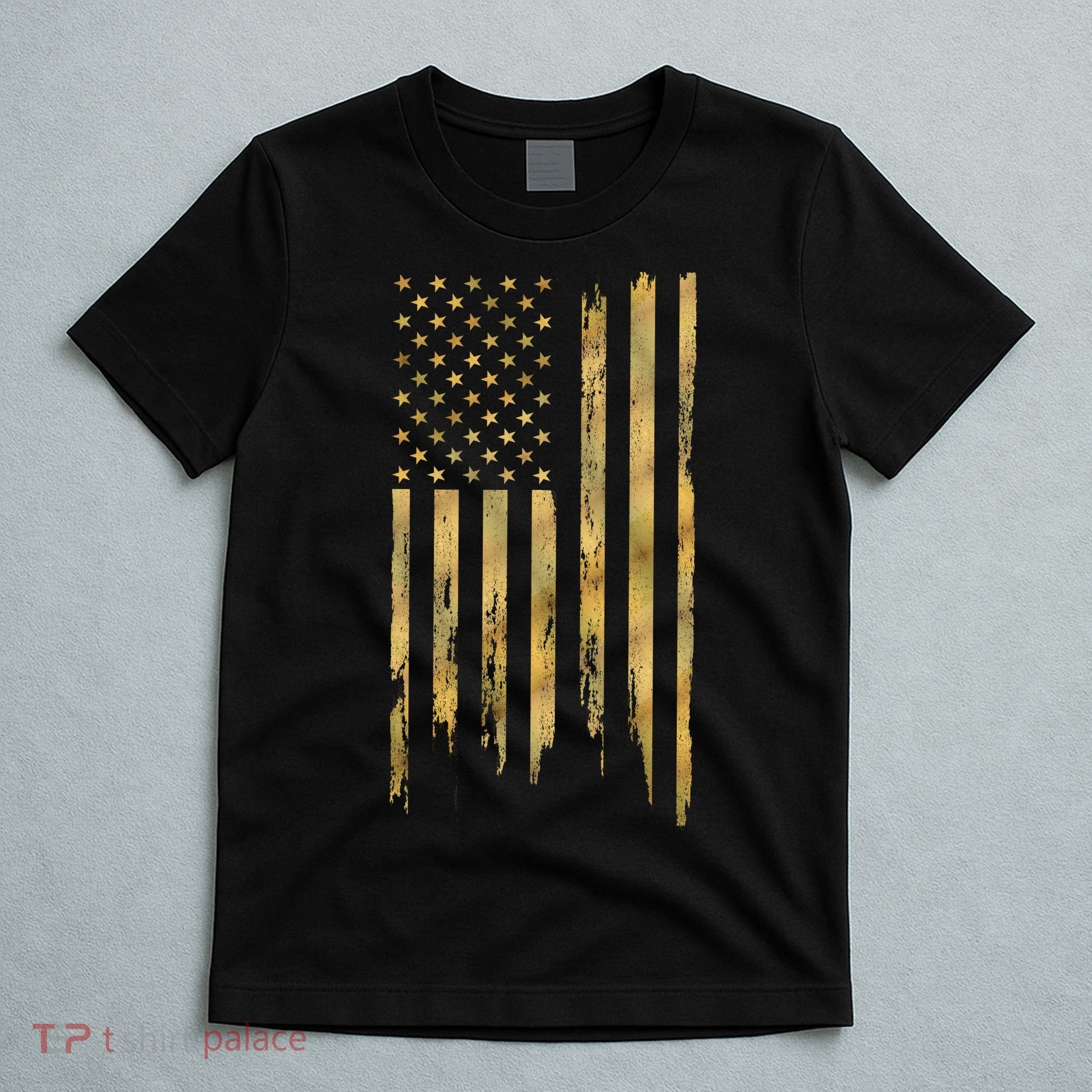 Gold American Flag Limited Addition  T-Shirt