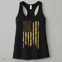 Gold American Flag Limited Addition  Women's Tank Top thumb 3