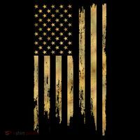 Gold American Flag Limited Addition  Baby Bodysuit thumb 2