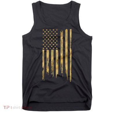 Gold American Flag Limited Addition  Tank Top