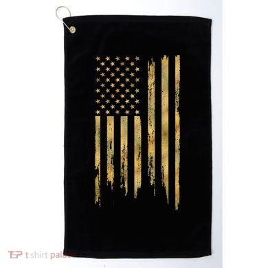 Gold American Flag Limited Addition  Golf Towel
