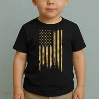 Gold American Flag Limited Addition  Toddler T-Shirt thumb 2