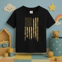 Gold American Flag Limited Addition  Toddler T-Shirt thumb 3