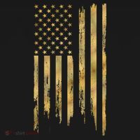 Gold American Flag Limited Addition  Kids Hoodie thumb 5
