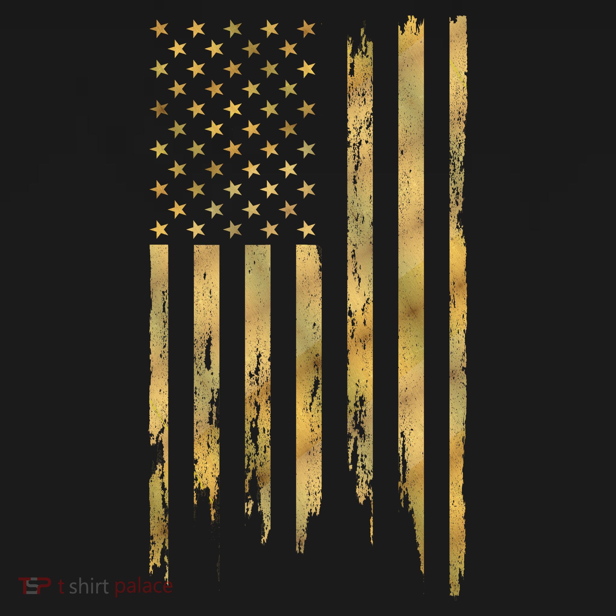 Gold American Flag Limited Addition  Kids Hoodie