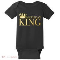Gold Birthday King Limited Edition  Baby Bodysuit thumb 0