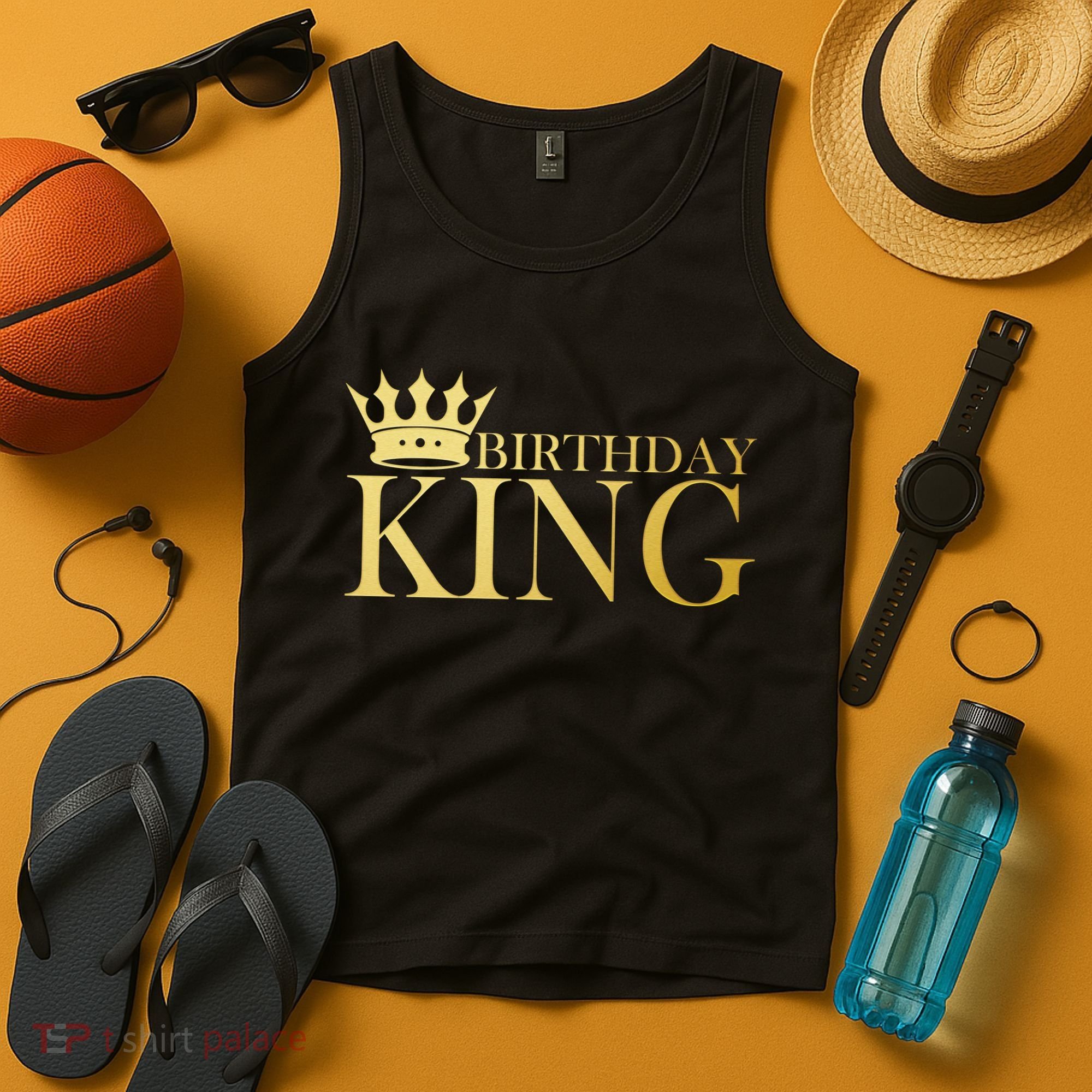 Gold Birthday King Limited Edition  Tank Top