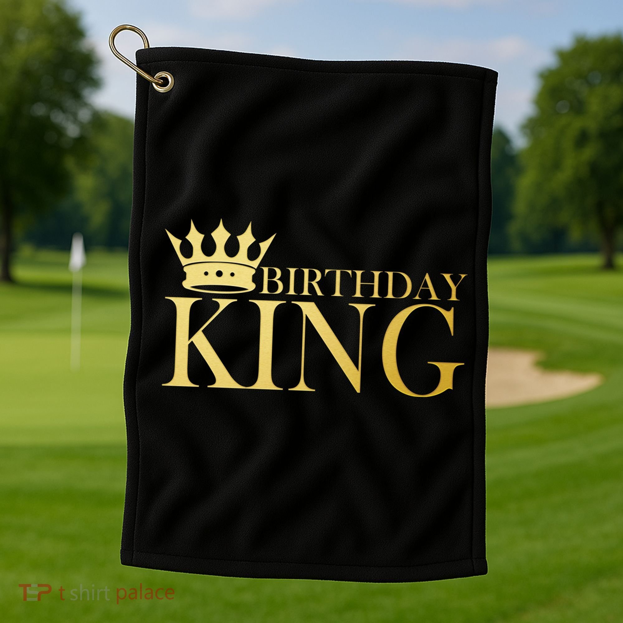 Gold Birthday King Limited Edition  Golf Towel