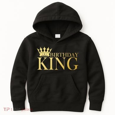 Gold Birthday King Limited Edition  Kids Hoodie