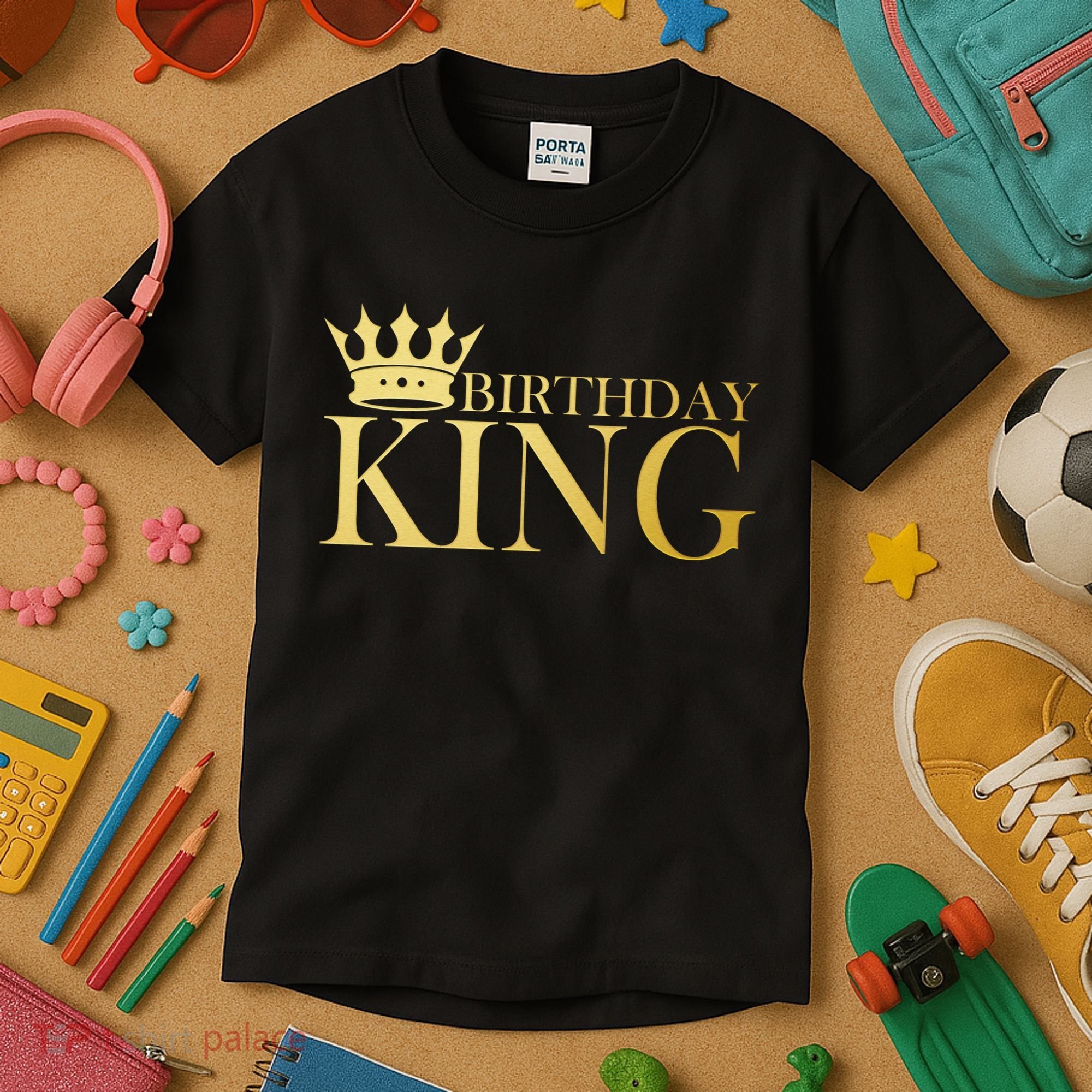 Gold Birthday King Limited Edition  Kids T-Shirt